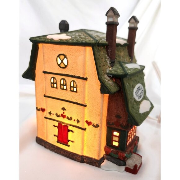 Dept 56 ELFIE'S SLEDS & SKATES North Pole Christmas Village building shop 5625-1 - Picture 3 of 9